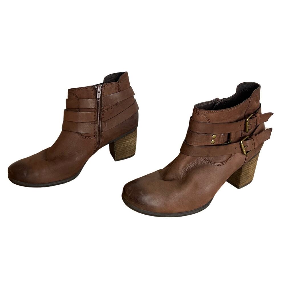 Josef Seibel Britney 02 Brown Leather Ankle Boots EU Size 39/ US 9-9.5 Comfort